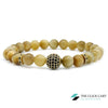 TCC™ Natural Golden Tiger Eye Stone Wealth Charm Bracelet